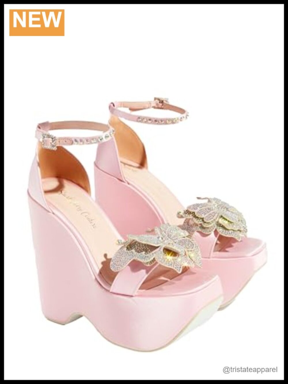 High Chunky Sole Open Toe Block Heels Ankle Strap Gabriella Platform